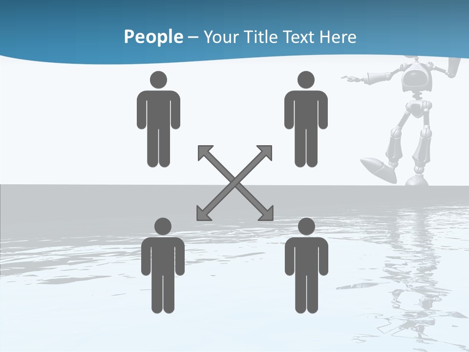 Detail Wallpaper Toon Bot PowerPoint Template