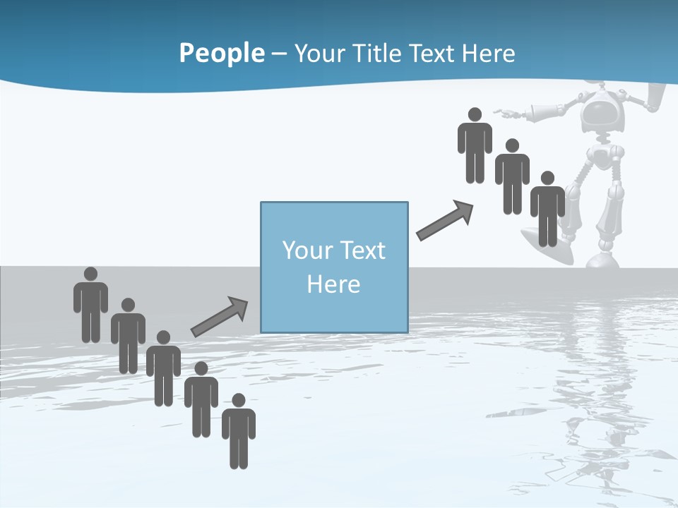 Detail Wallpaper Toon Bot PowerPoint Template