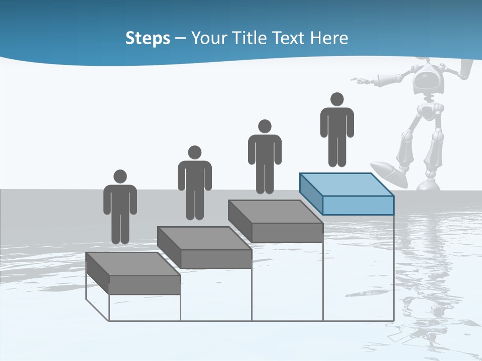 Detail Wallpaper Toon Bot PowerPoint Template