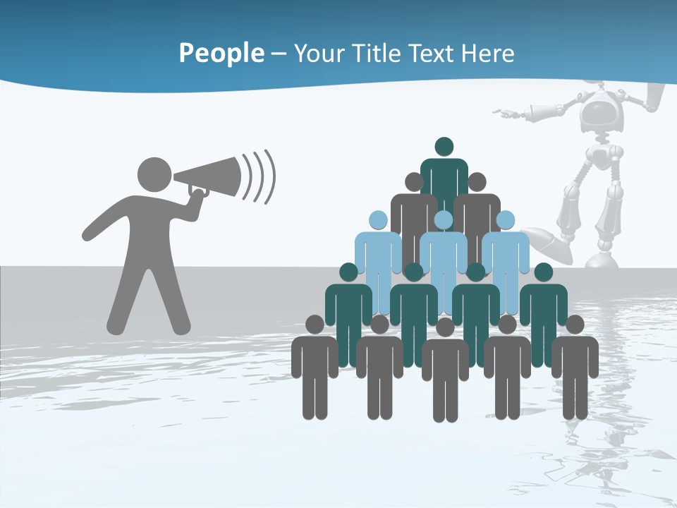 Detail Wallpaper Toon Bot PowerPoint Template