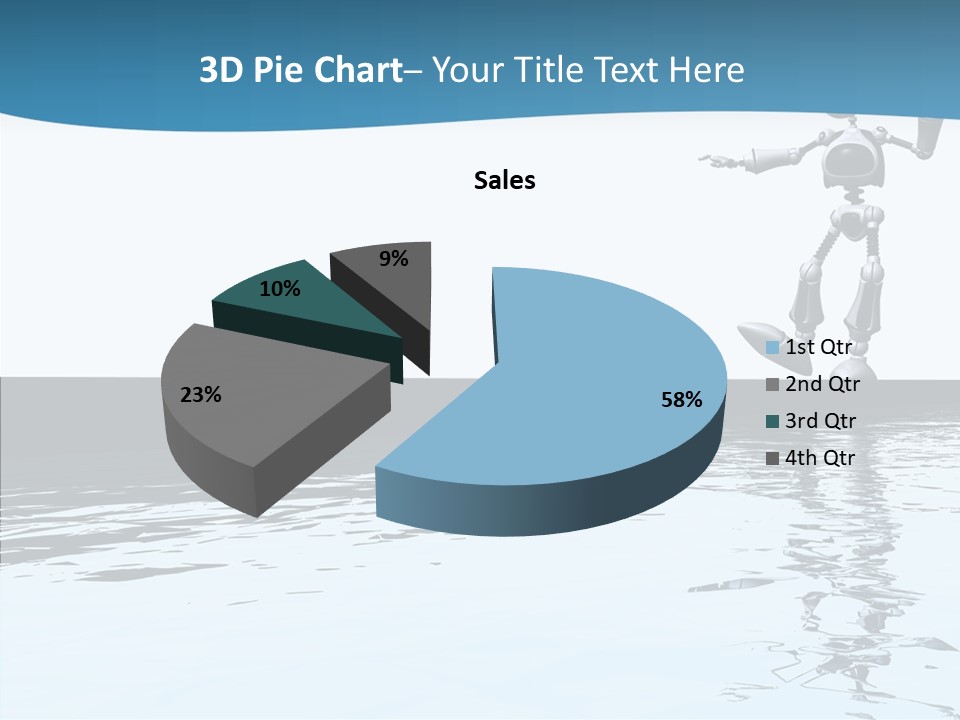 Detail Wallpaper Toon Bot PowerPoint Template