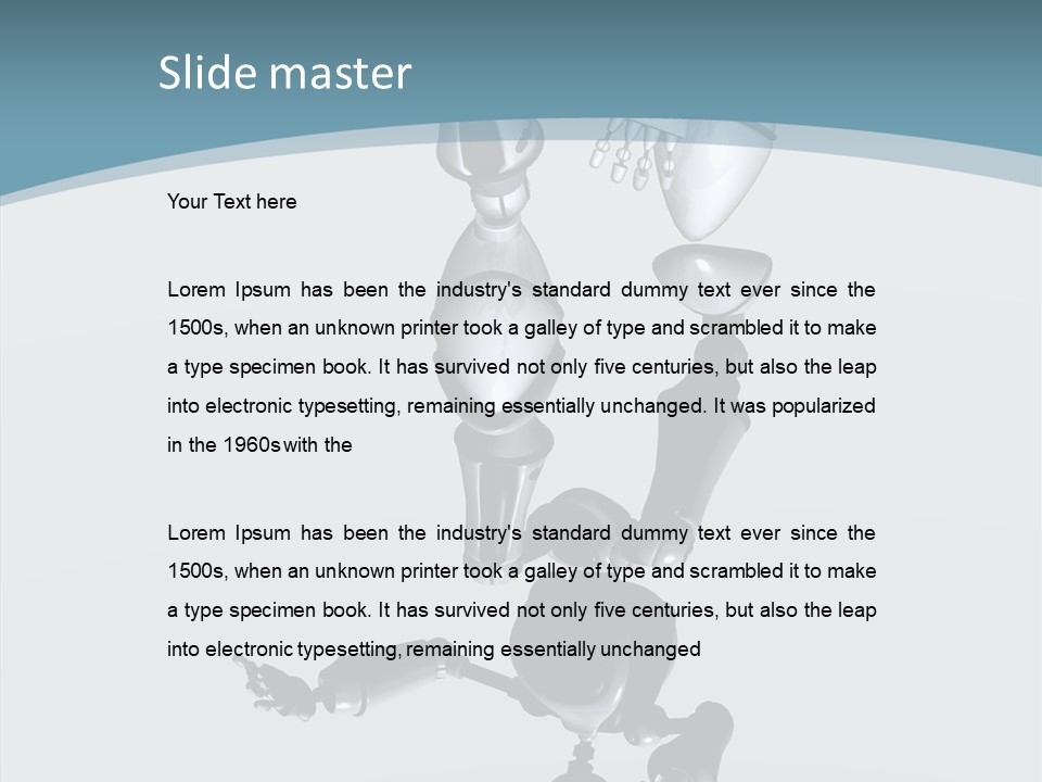Technology Future Iron PowerPoint Template
