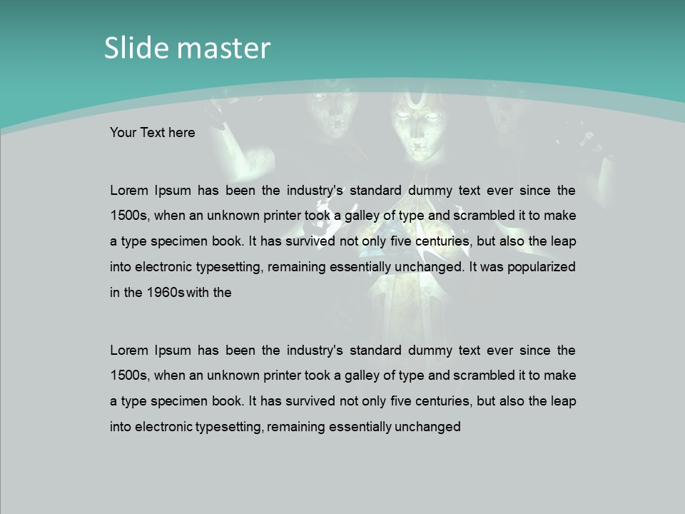 D Render Steel Machine PowerPoint Template