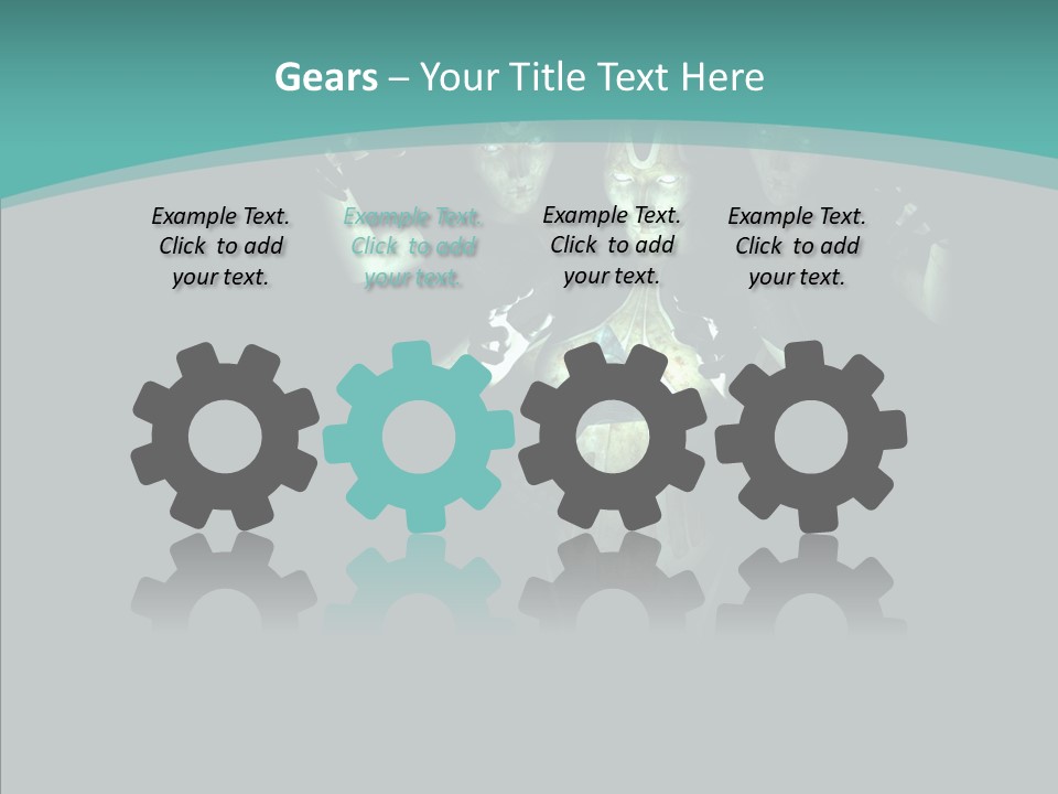 D Render Steel Machine PowerPoint Template