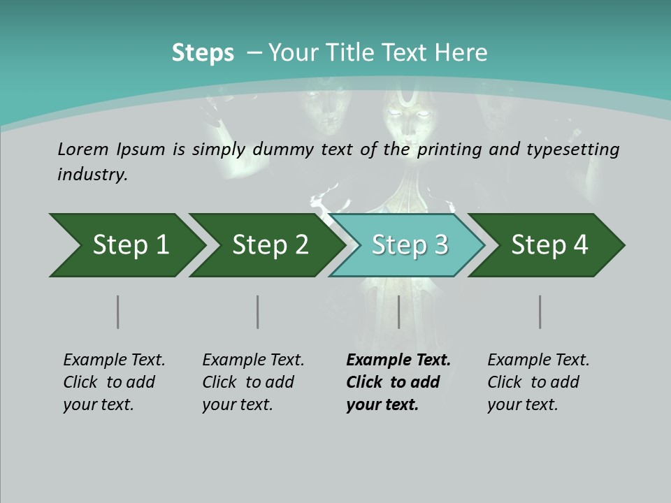 D Render Steel Machine PowerPoint Template