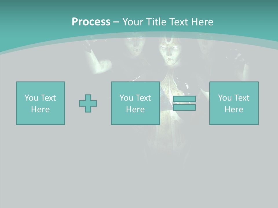 D Render Steel Machine PowerPoint Template
