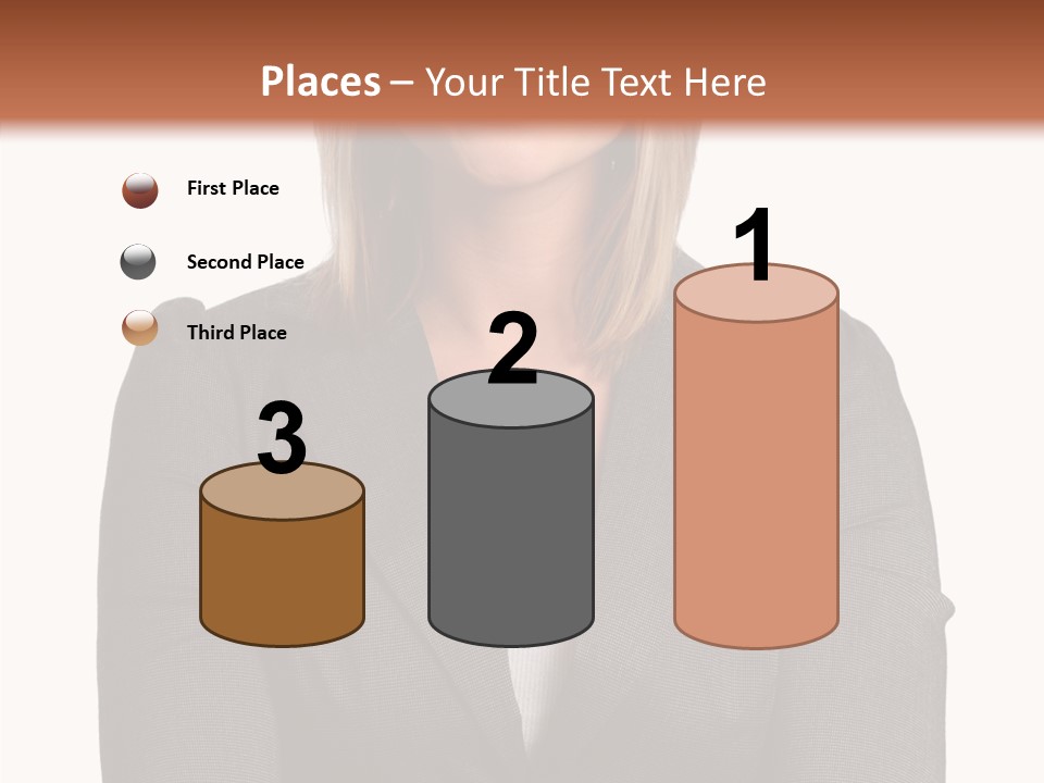 Confident Woman Successful PowerPoint Template