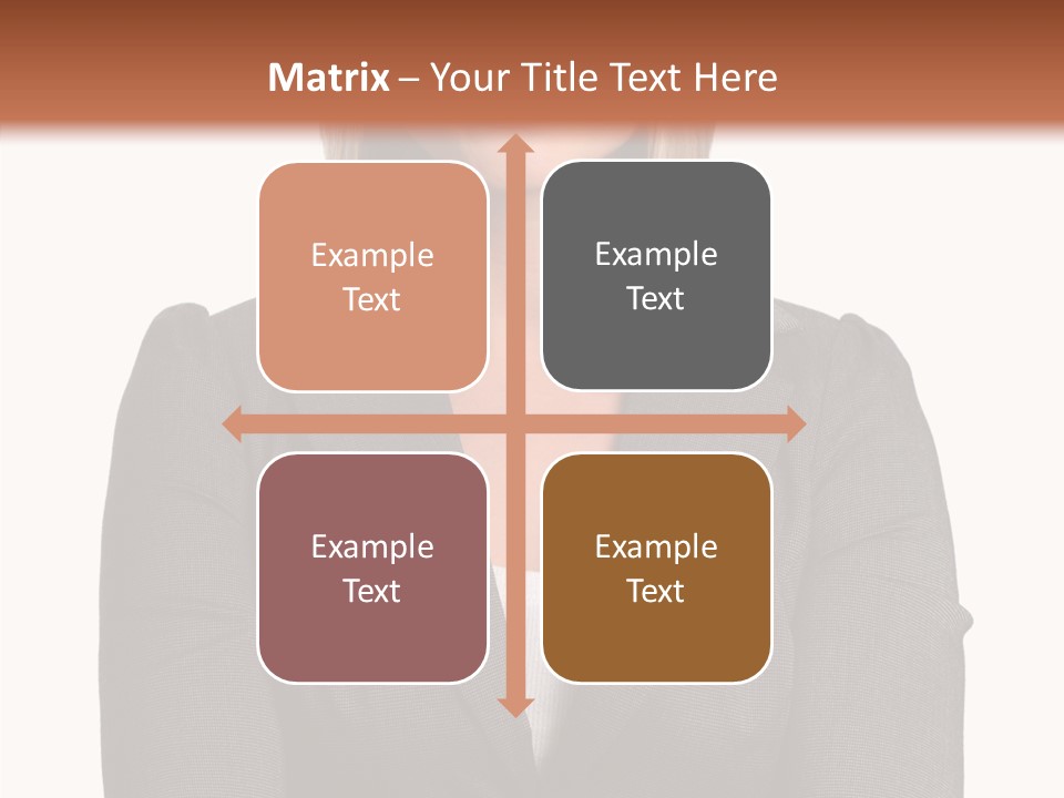 Confident Woman Successful PowerPoint Template