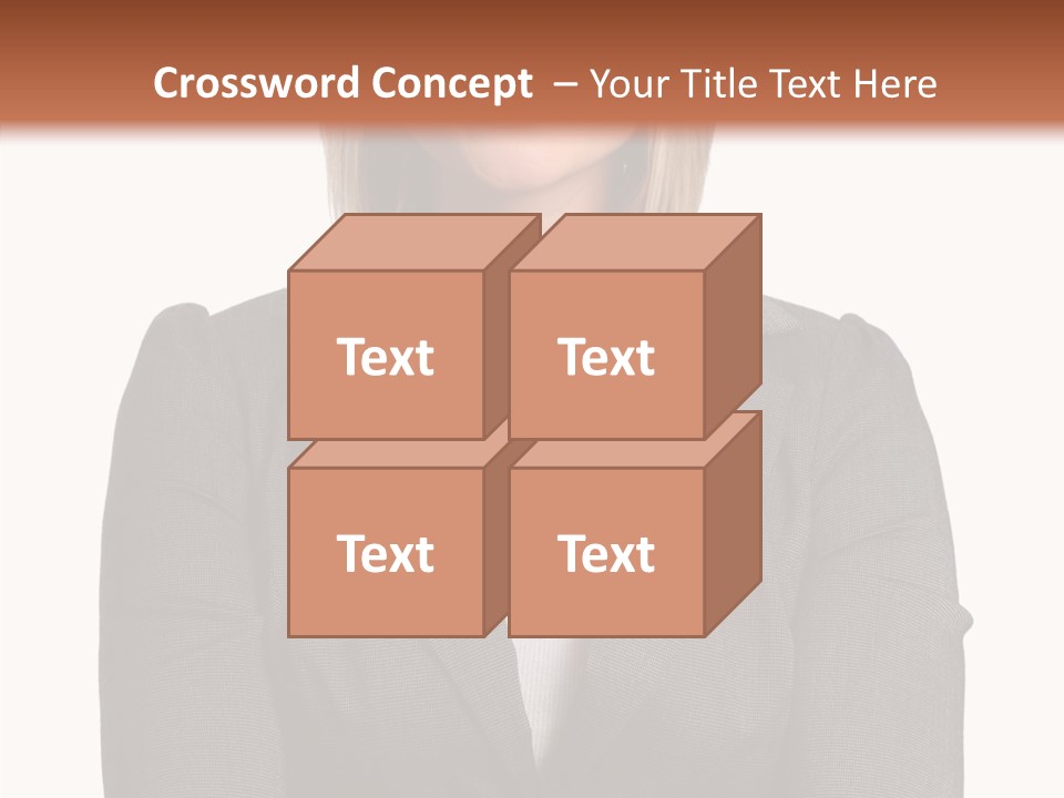 Confident Woman Successful PowerPoint Template