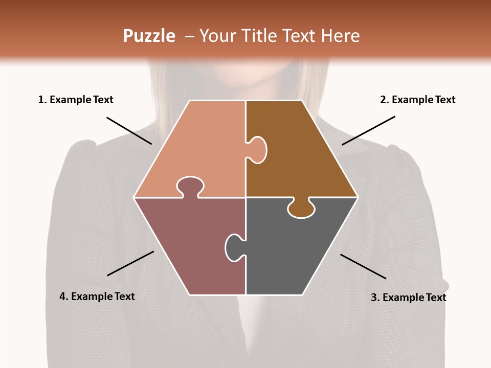 Confident Woman Successful PowerPoint Template