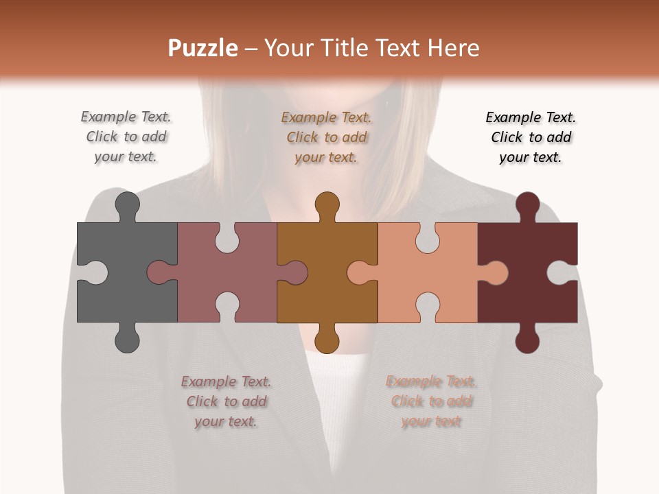 Confident Woman Successful PowerPoint Template