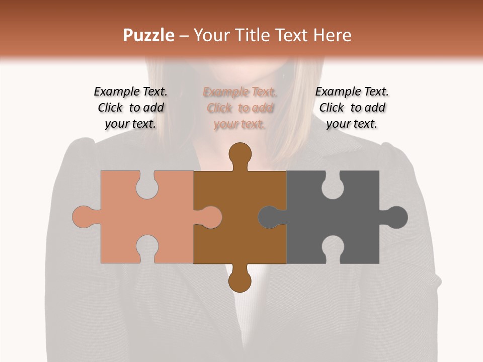 Confident Woman Successful PowerPoint Template