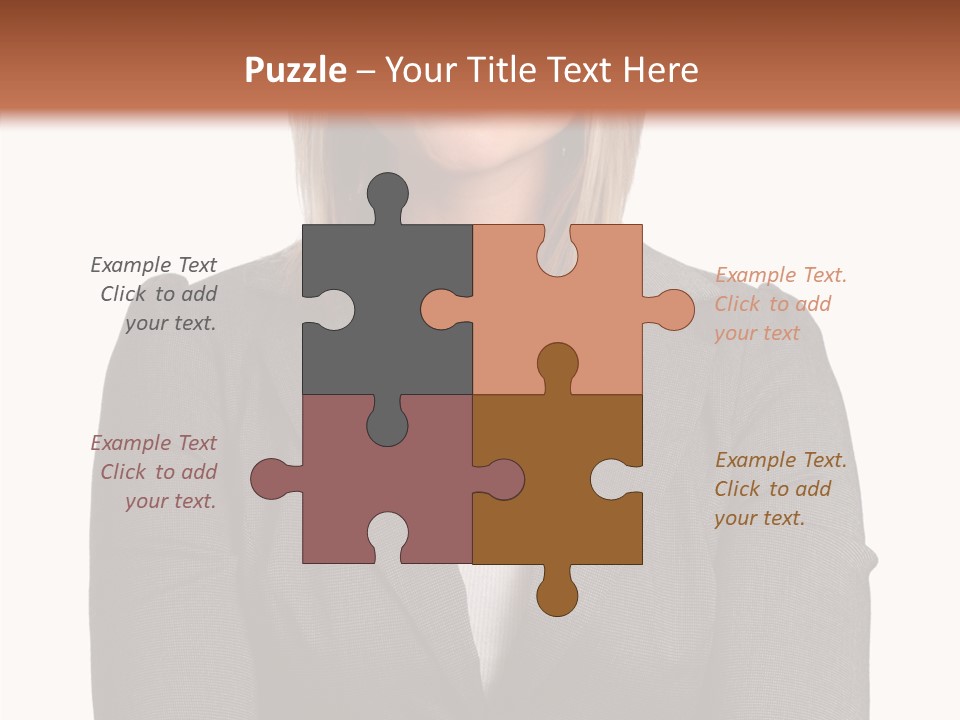 Confident Woman Successful PowerPoint Template