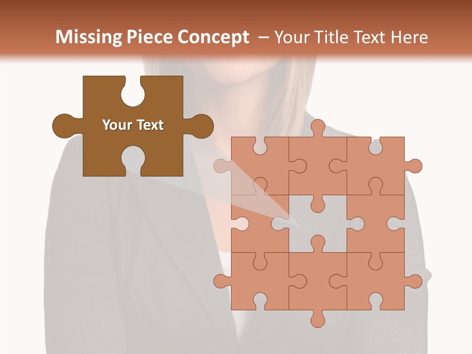 Confident Woman Successful PowerPoint Template