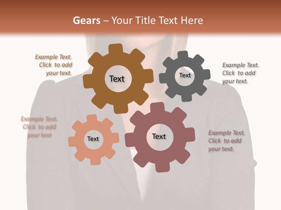 Confident Woman Successful PowerPoint Template