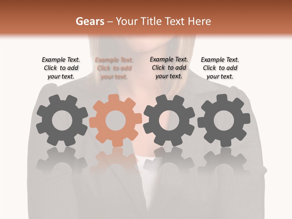 Confident Woman Successful PowerPoint Template