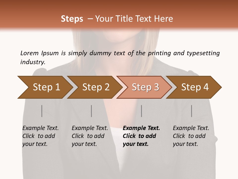 Confident Woman Successful PowerPoint Template
