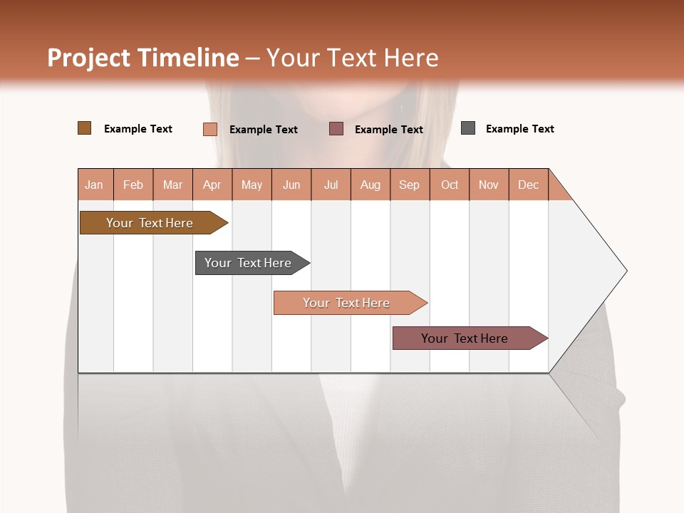 Confident Woman Successful PowerPoint Template