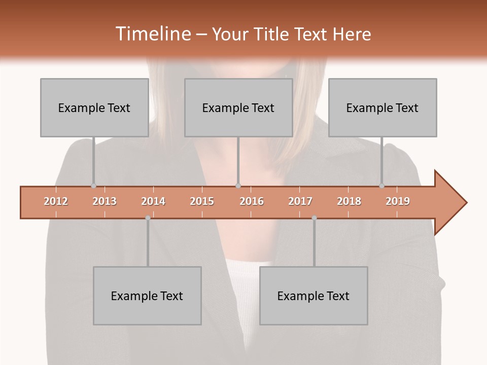 Confident Woman Successful PowerPoint Template