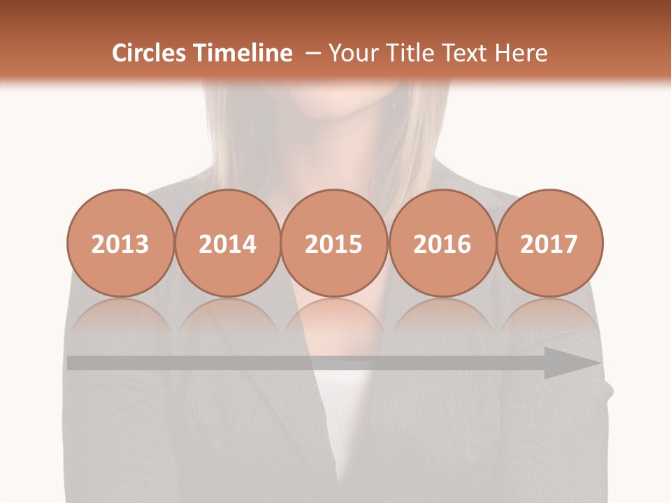 Confident Woman Successful PowerPoint Template