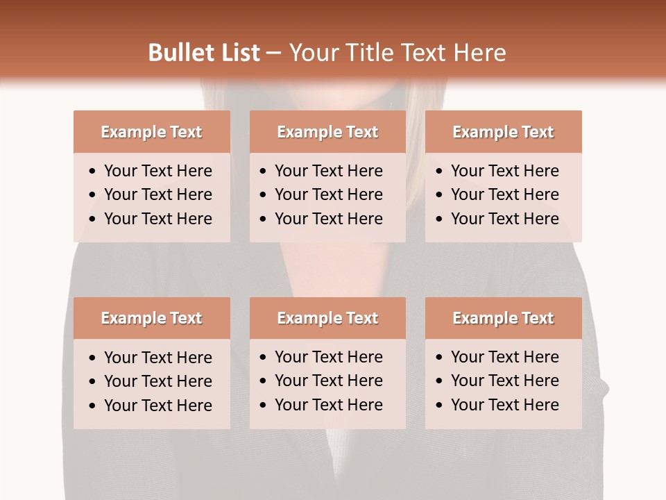 Confident Woman Successful PowerPoint Template