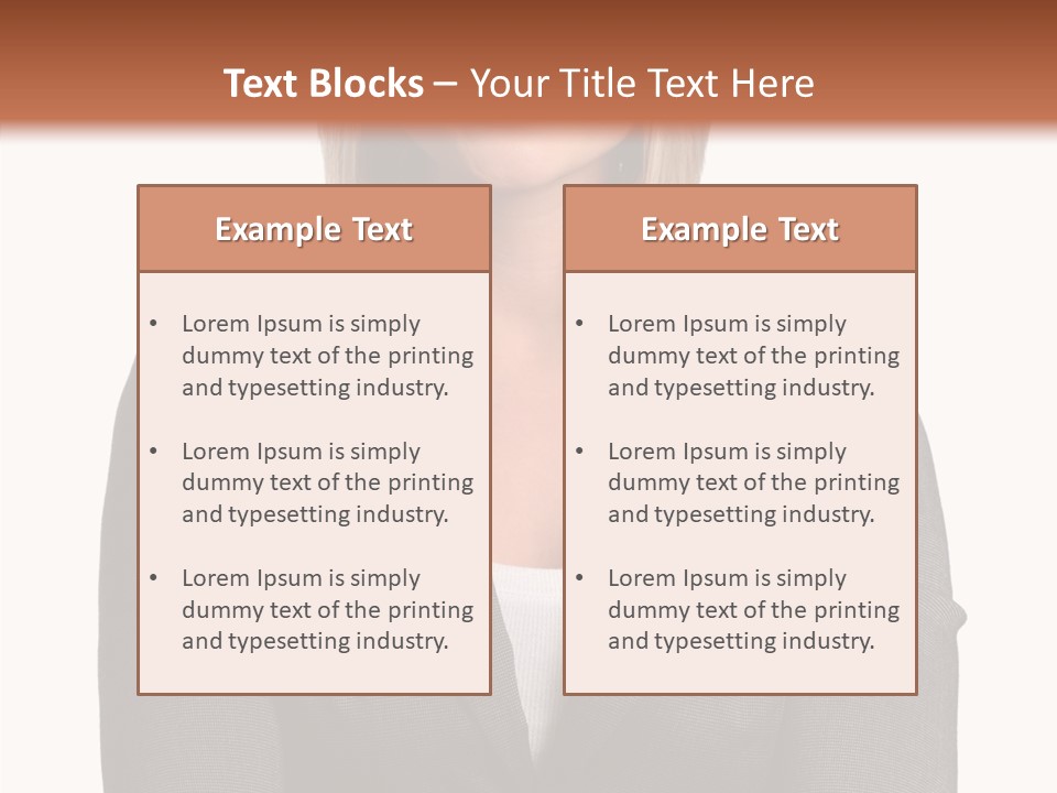 Confident Woman Successful PowerPoint Template