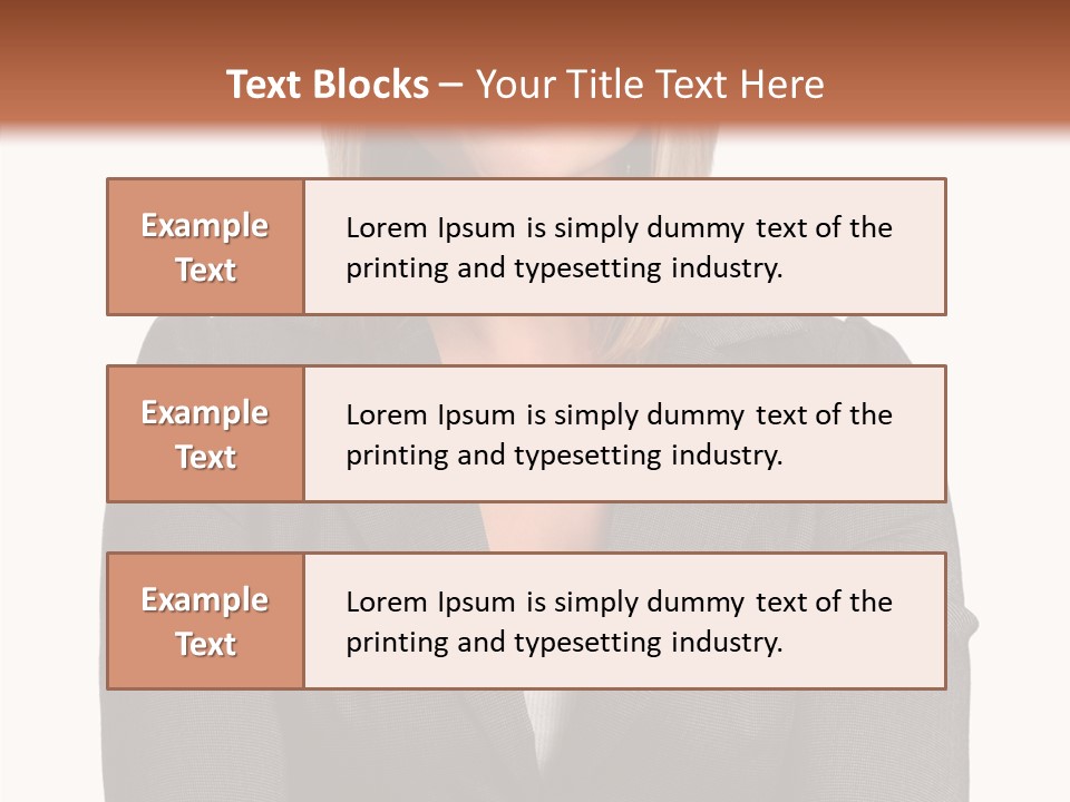 Confident Woman Successful PowerPoint Template