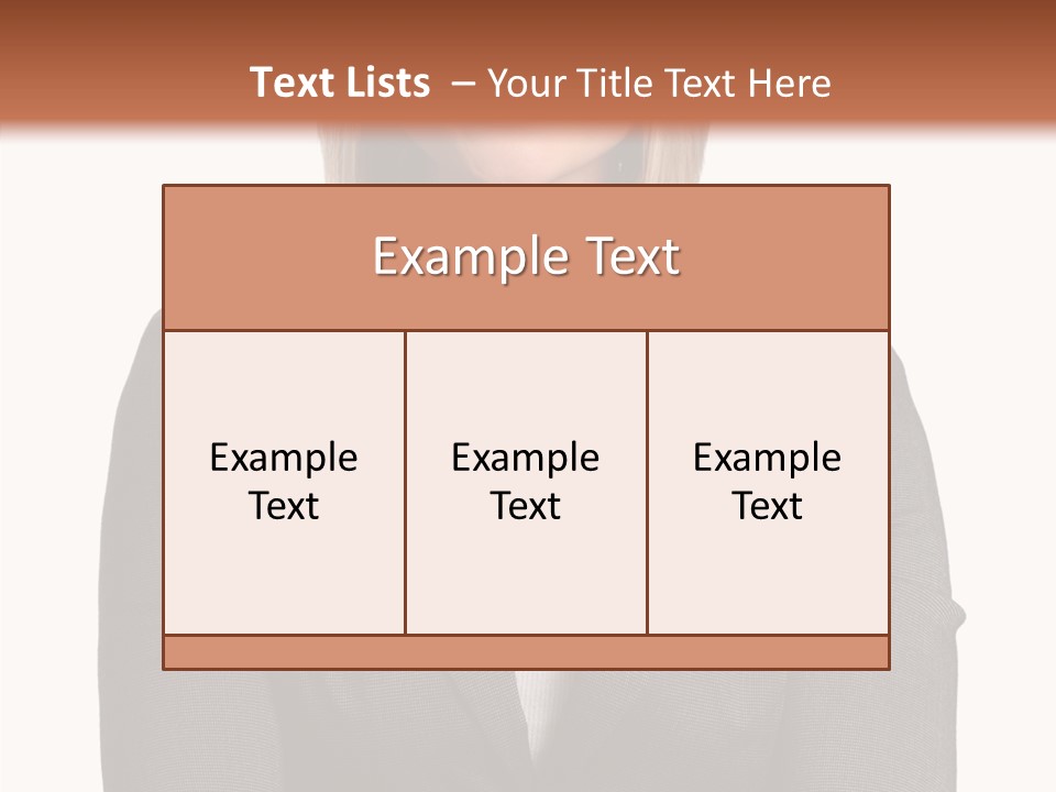 Confident Woman Successful PowerPoint Template