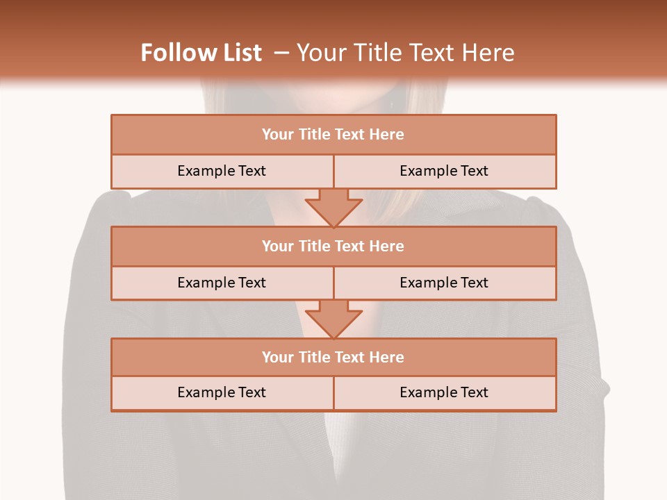 Confident Woman Successful PowerPoint Template