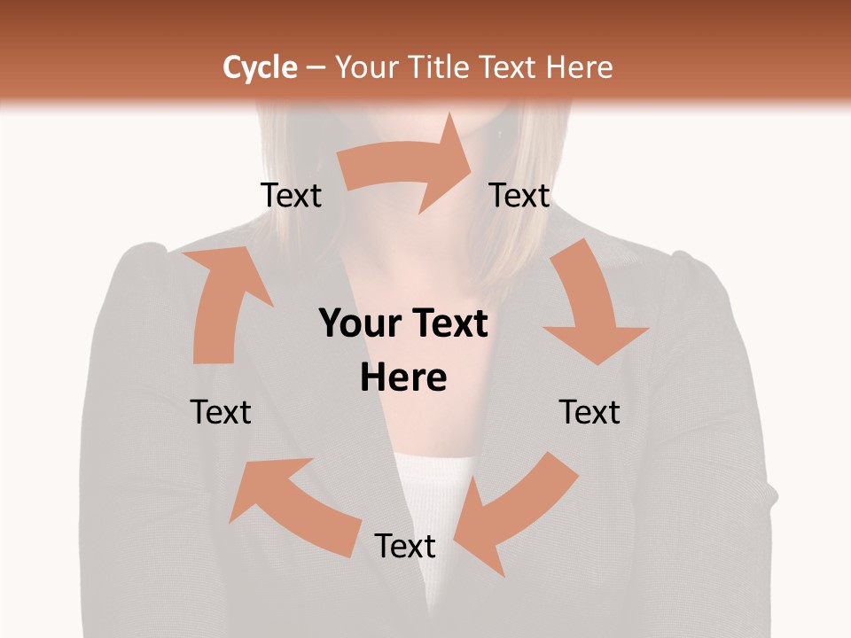 Confident Woman Successful PowerPoint Template