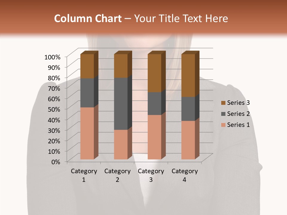 Confident Woman Successful PowerPoint Template