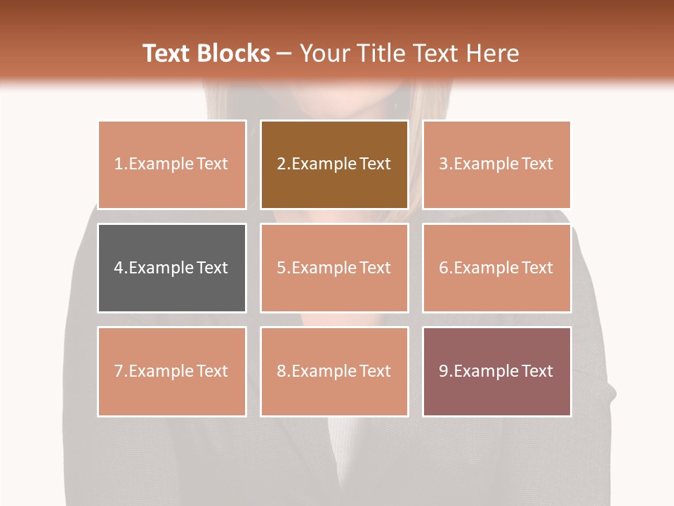 Confident Woman Successful PowerPoint Template