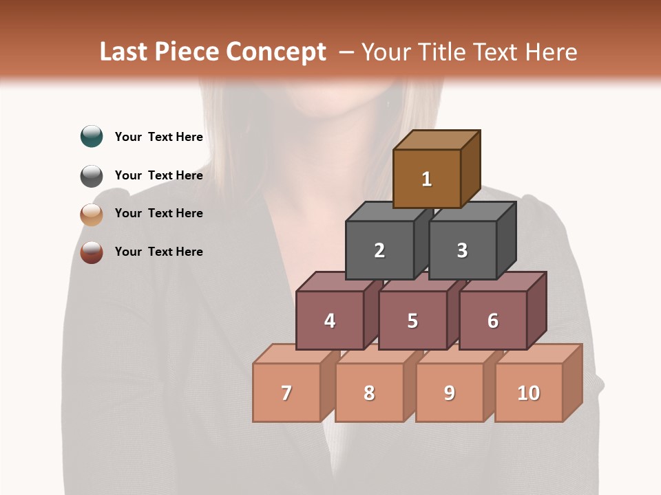 Confident Woman Successful PowerPoint Template