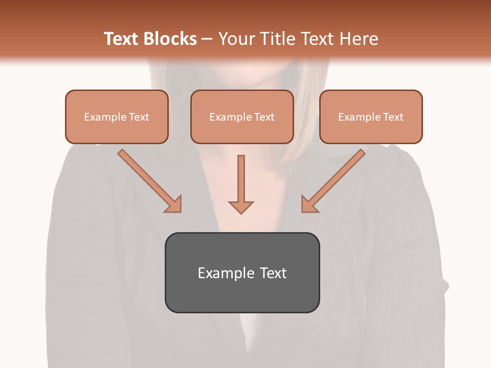 Confident Woman Successful PowerPoint Template