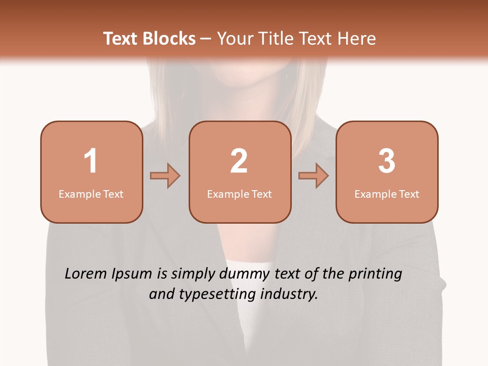 Confident Woman Successful PowerPoint Template