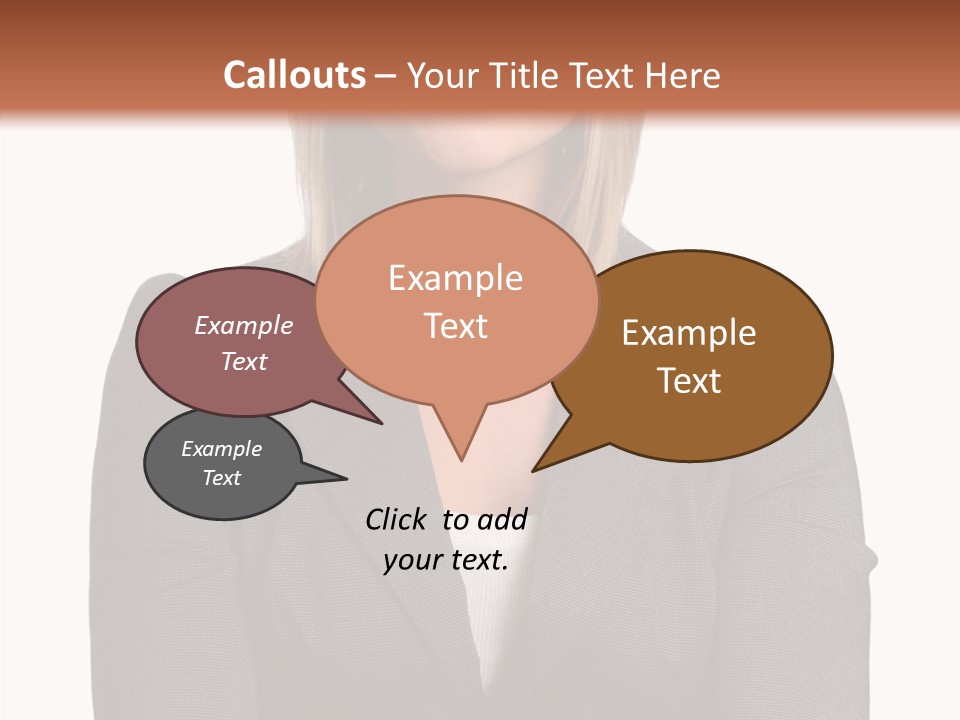 Confident Woman Successful PowerPoint Template