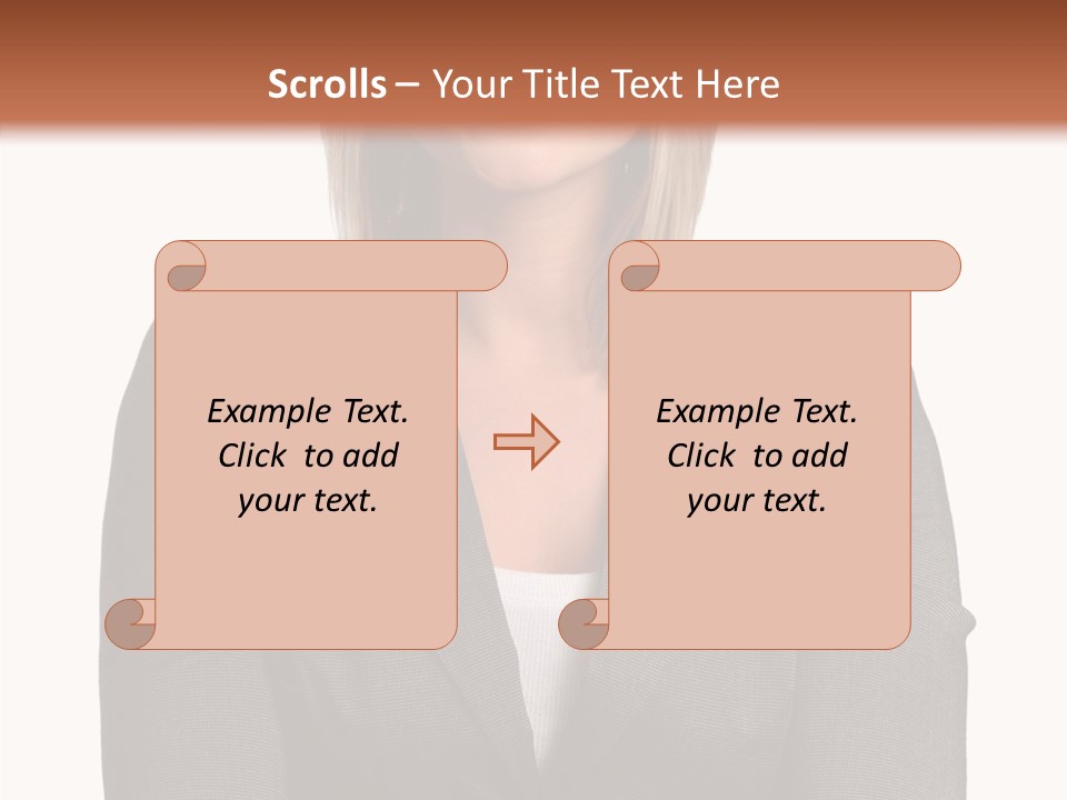 Confident Woman Successful PowerPoint Template