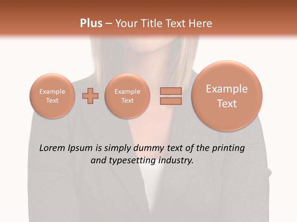 Confident Woman Successful PowerPoint Template