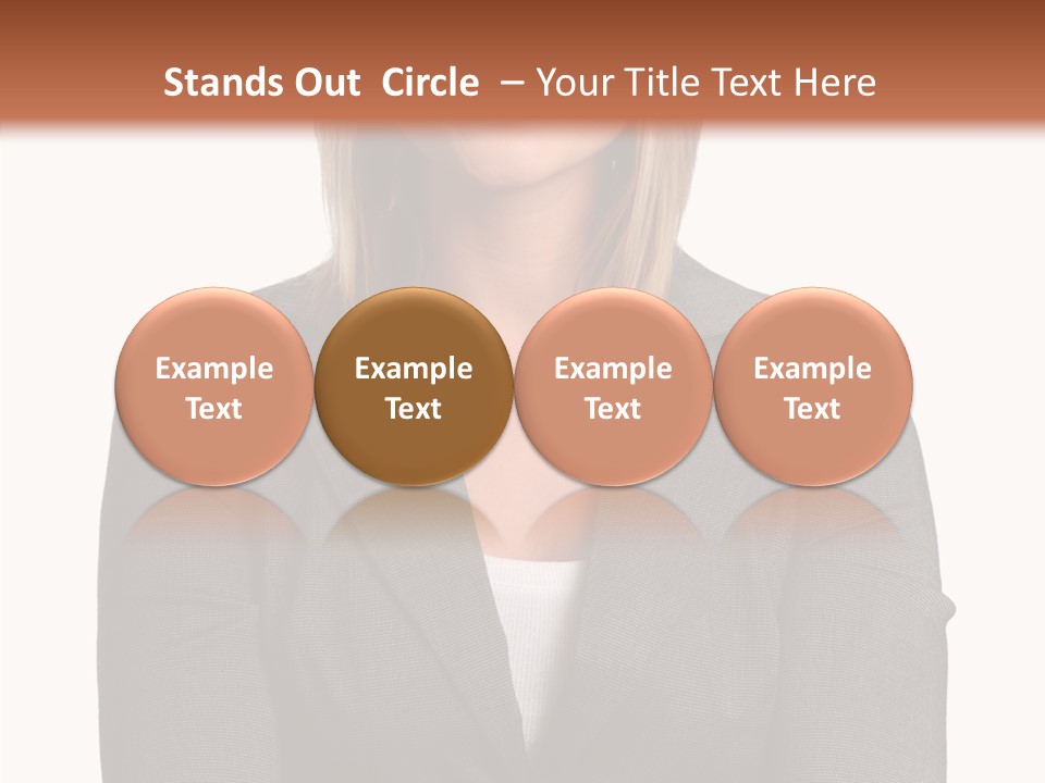 Confident Woman Successful PowerPoint Template