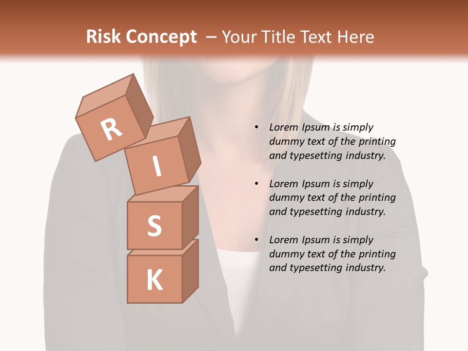 Confident Woman Successful PowerPoint Template