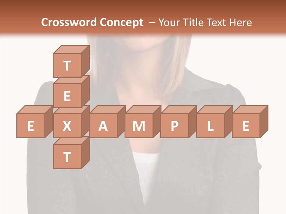 Confident Woman Successful PowerPoint Template