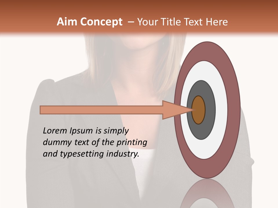 Confident Woman Successful PowerPoint Template