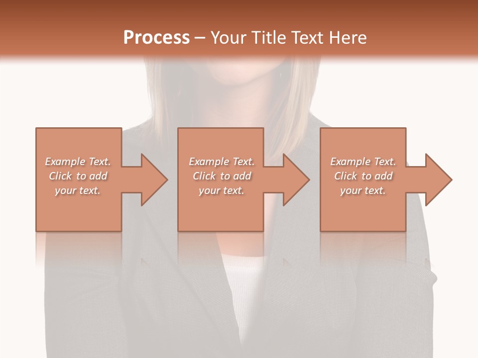 Confident Woman Successful PowerPoint Template