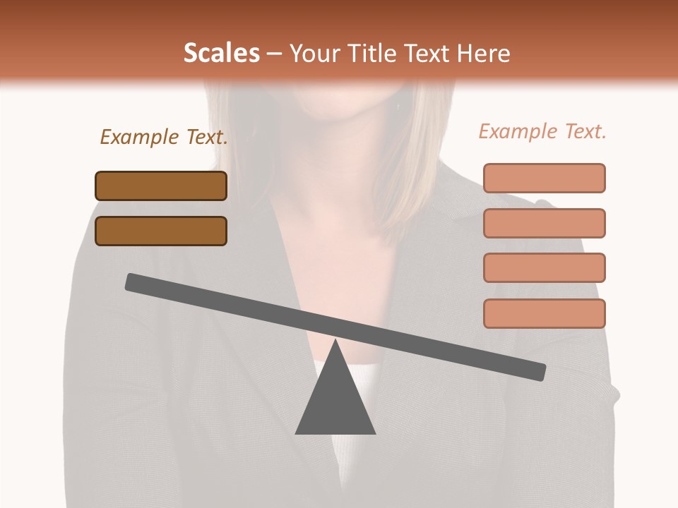 Confident Woman Successful PowerPoint Template