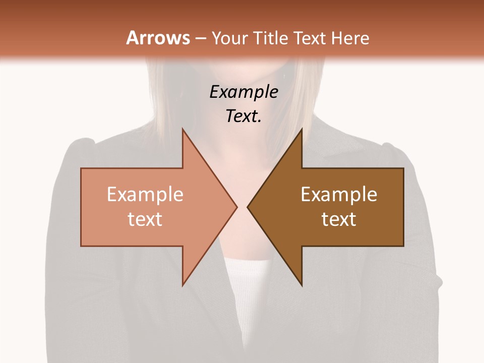 Confident Woman Successful PowerPoint Template