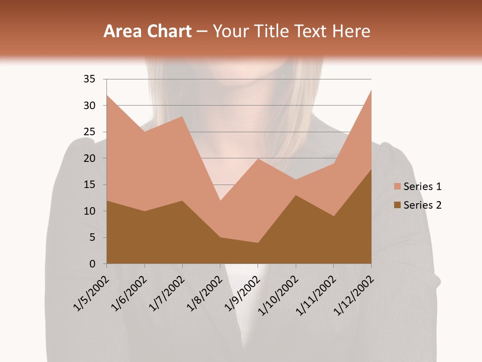 Confident Woman Successful PowerPoint Template