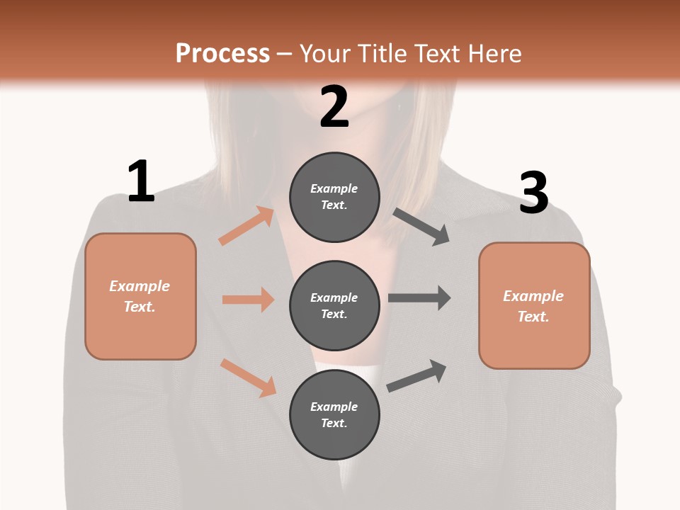Confident Woman Successful PowerPoint Template