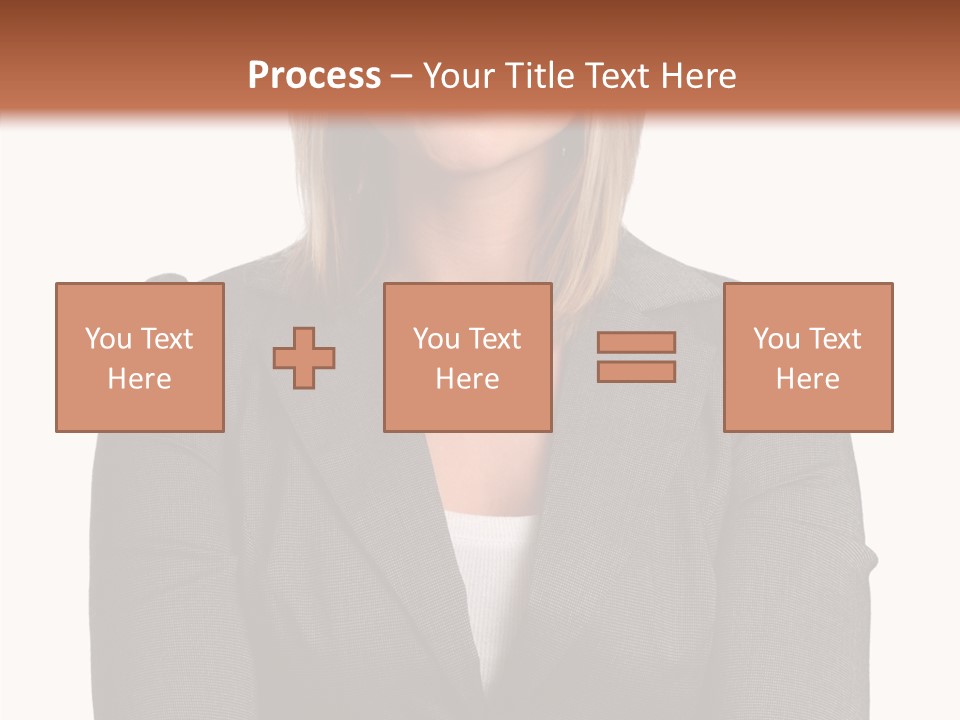 Confident Woman Successful PowerPoint Template