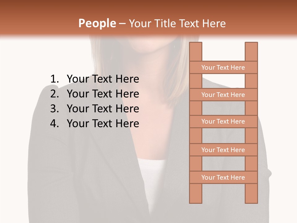 Confident Woman Successful PowerPoint Template