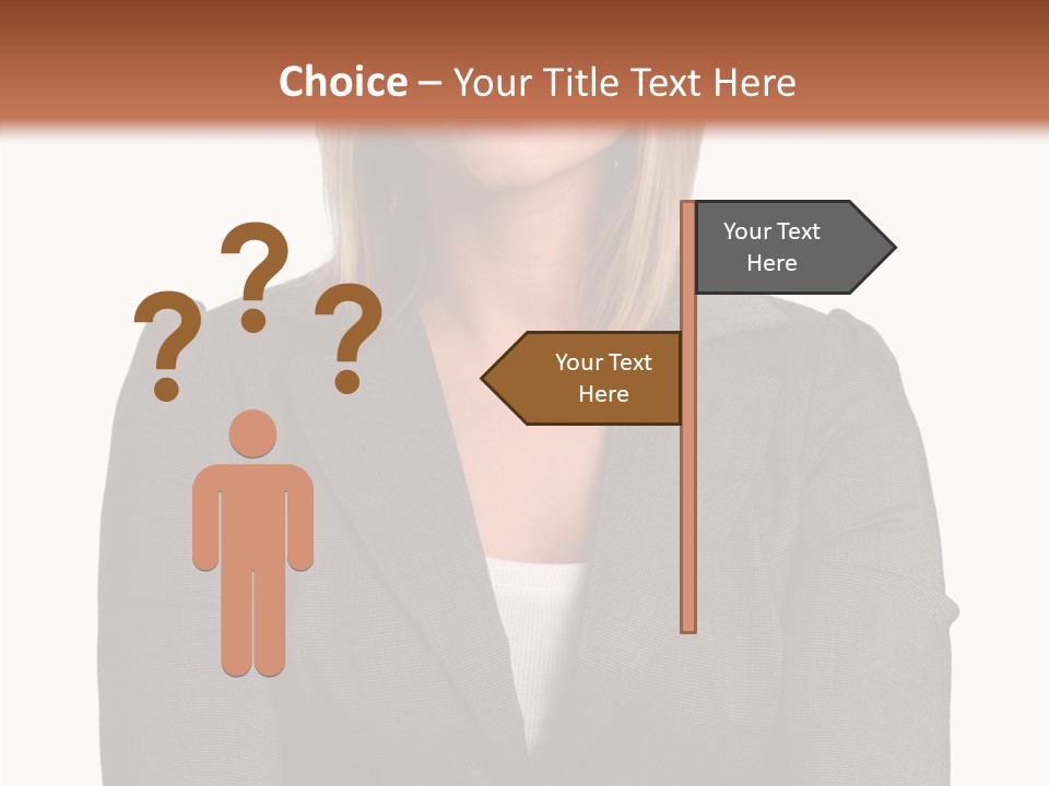 Confident Woman Successful PowerPoint Template